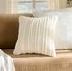 Nourison Home™ Mina Victory Lifestyle Ivory Woven Stripes 18"x18" Throw Pillow-3