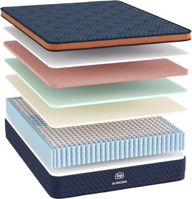Brooklyn Bedding Aurora Luxe 15" Hybrid Plush Euro Top Twin XL Mattress in a Box-2