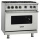 Viking® 5 Series 36" Stainless Steel Pro Style Natural Gas Range-2