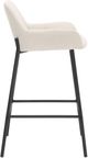 Inspire™ Baily 2-Piece Beige/Black 26" Fabric Counter Stool-2