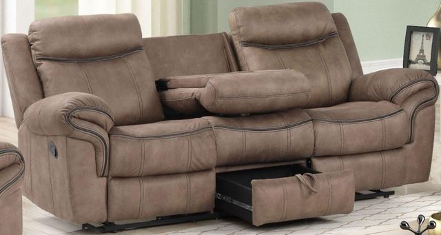 New Classic® Home Furnishings Harley Light Brown Sofa and Loveseat Set-2