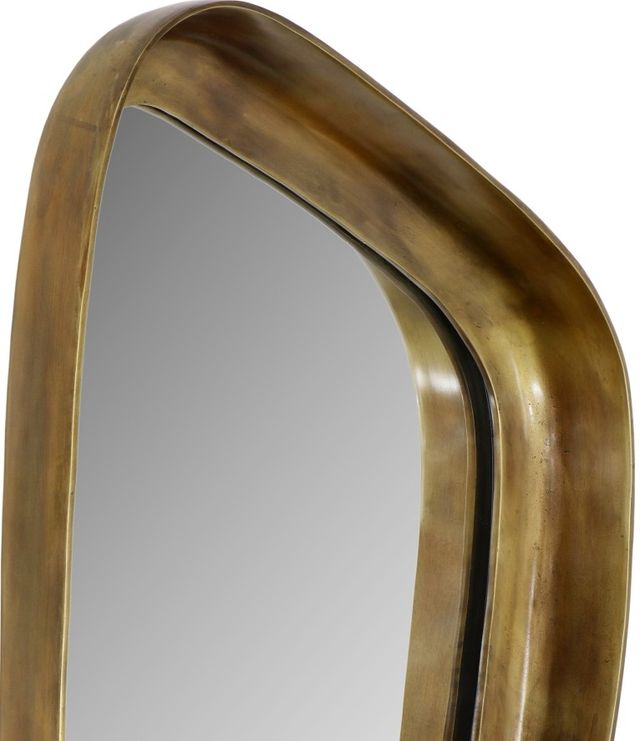Meridian Furniture Auberge Brass 39" Mirror-2