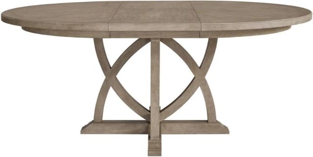 Bernards Citrus Heights Brown Round Dining Table-1