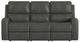 Flexsteel® Linden Charcoal Power Reclining Sofa with Power Headrests and Lumbar-2