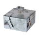 A & B Home Black/White 6" Marbled Jewelry Case-0