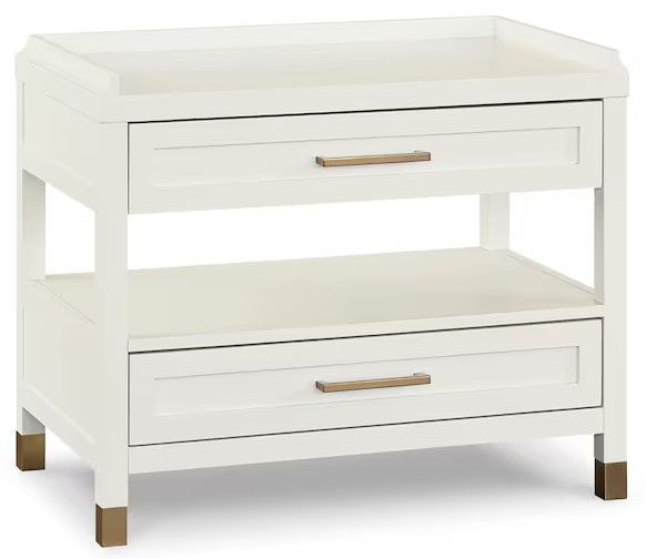 Bassett® Furniture Tidewater Hampton White Nightstand-0