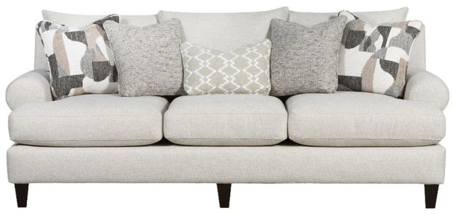 Fusion Furniture Gold Rush Antique Gray Round Arm Sofa-0