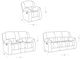 Global Furniture USA U250 Ebony Black Glider Recliner-1