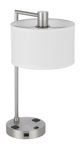 Cal® Lighting & Accessories Roanne Brushed Steel Table Lamp-0
