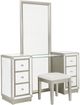 Coast2Coast Home™ Kiara 3-Piece Gold Foundry Mirrored Makeup Vanity Sets-0