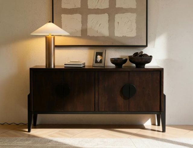 International Furniture Direct Moka Brown Console-1