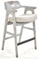 Nest Home Collections Wagner Anew Gray/ Distressed Blue Bar Stool-0