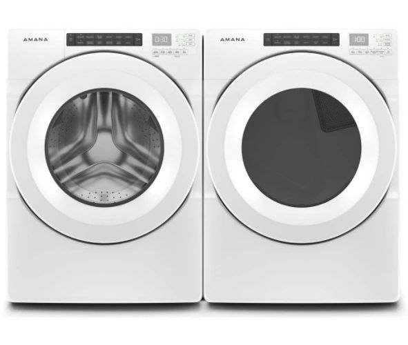 Amana® 7.4 Cu. Ft. White Front Load Electric Dryer-2