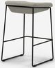 EQ3 Mackenzie Black/Light Grey Counter Stool-2