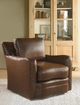 Century® Leather Camden Swivel Chair-3