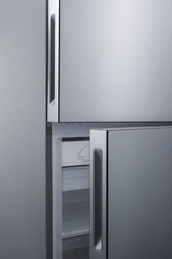Summit® 28 in. 14.6 Cu. Ft. Stainless Steel Counter Depth Bottom Freezer Refrigerator-3