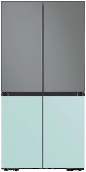 Samsung Bespoke Flex™ 18" Morning Blue Glass French Door Refrigerator Bottom Panel-1