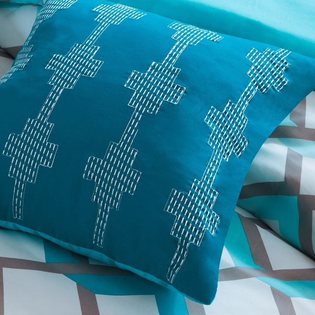 Olliix by Intelligent Design Finn Blue Full/Queen Comforter Set-4