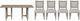 Bernards Citrus Heights 5-Piece Brown/Gray Lo Triad Dining Set-0