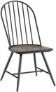 Elements International Keenan 5-Piece Black Standard Height Dining Set-2