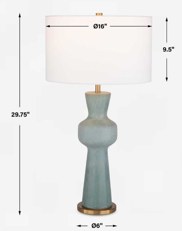 Uttermost® Pollard Slate Green Table Lamp-2