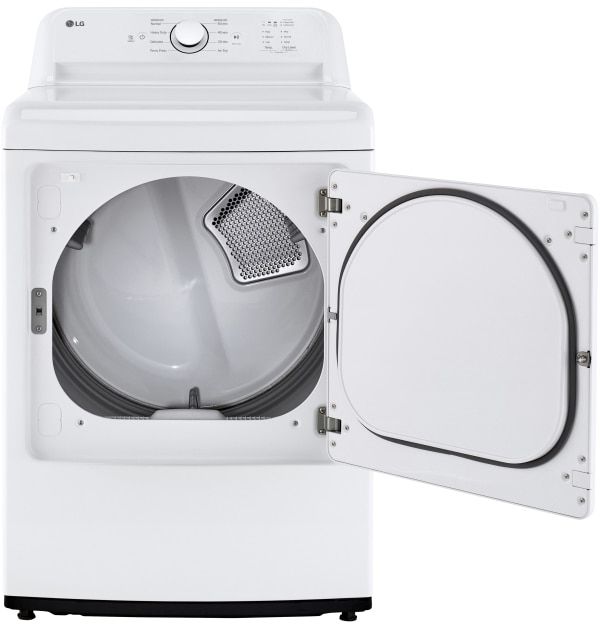LG 7.3 Cu. Ft. White Front Load Electric Dryer-2