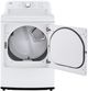 LG 7.3 Cu. Ft. White Front Load Electric Dryer-2