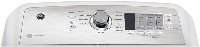 GE® 7.4 Cu. Ft. White Front Load Electric Dryer-1