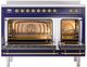 Ilve® Nostalgie II Series 48" Midnight Blue Pro Style Induction Range-2