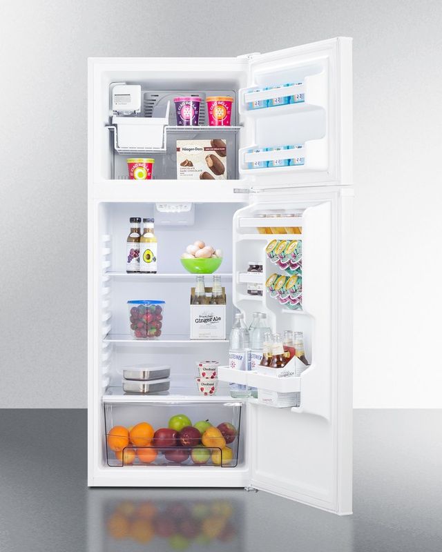 Summit® 10.0 Cu. Ft. White Top Freezer Refrigerator With Icemaker-3