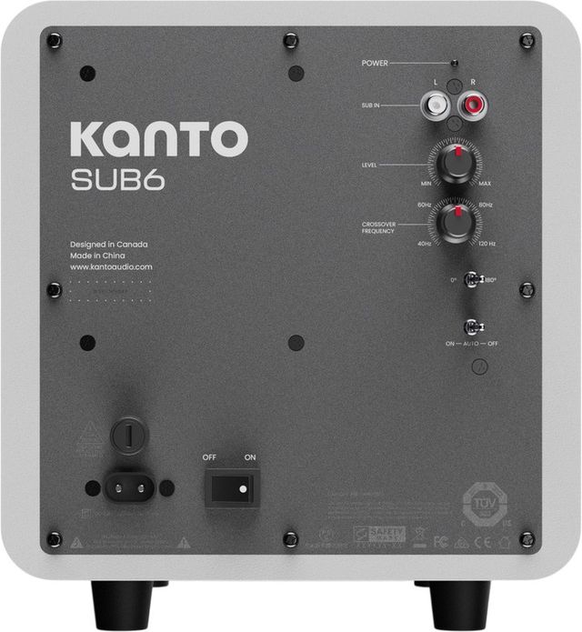 Kanto SUB6 6" Matte White Subwoofer-2