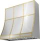 Zephyr Designer Collection 48'' x 18'' Satin Gold Duct Cover Banding Kit-1
