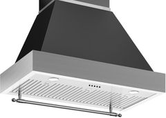 Bertazzoni Heritage Series 36" Matte Black Wallmount Canopy