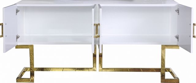 Meridian Furniture Beth White/Gold Buffet-1