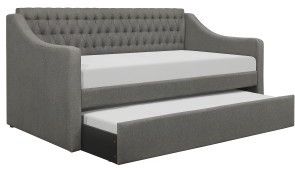 Mazin Furniture LaBelle Gray Daybed With Trundle-1