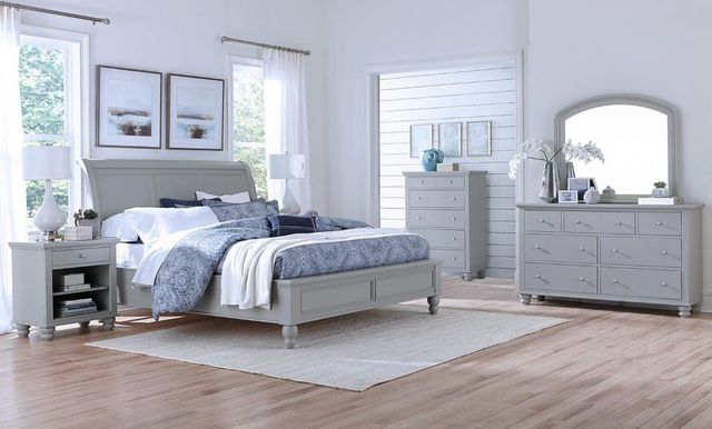 aspenhome® Cambridge Gray 1-Drawer Nightstand-3