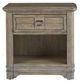 American Woodcrafters Meadowbrook Sand 1-Drawer Nightstand-0