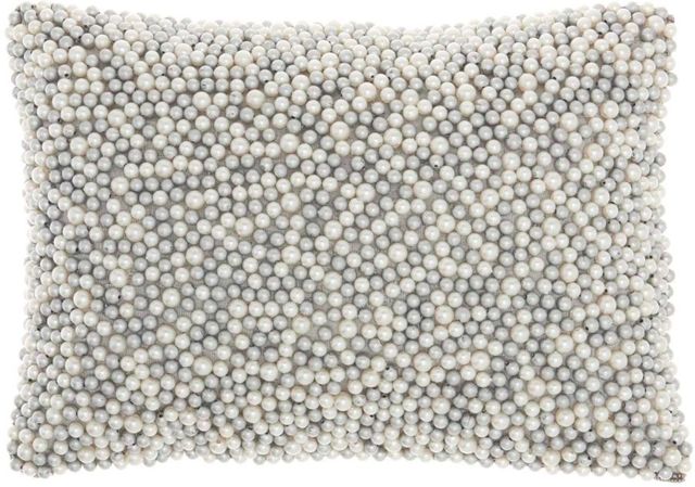 Nourison Home™ Luminescence Ivory/Silver Throw Pillow-0