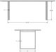 Amisco Customizable Burton 60" Thermo Fused Laminate Table-2