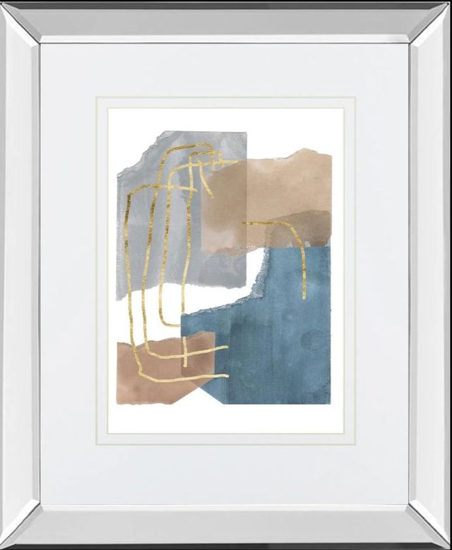 Classy Art Matter Dissolving II by Melissa Wang Mirror Framed 34" Wall Art-0