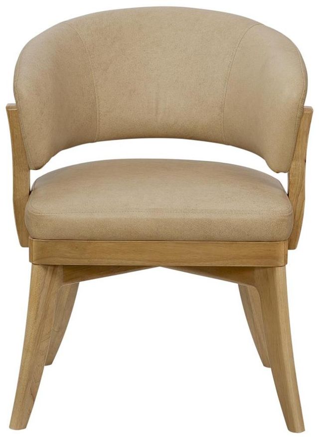 Bernards Tapestry Beige Upholstered Barrel Chair-2
