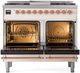 Ilve® Nostalgie II Series 40" Antique White Pro Style Dual Fuel Range-1
