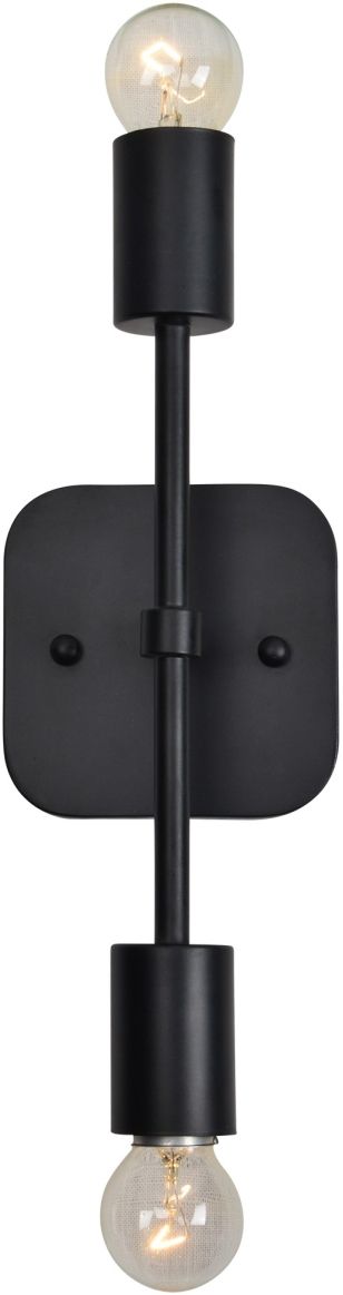 Renwil® Albany I Matte Black Wall Sconce-1