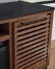 Signature Design by Ashley® Kallari Black/Warm Brown 84" TV Stand with Electric Fireplace-2