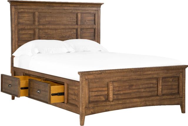 Magnussen Home® Bay Creek Toasted Nutmeg King Storage Panel Bed-0