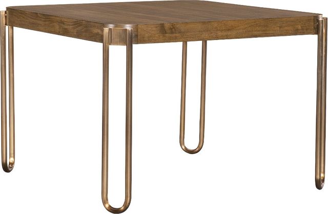 Hooker® Furniture Commerce and Market Light Caramel Dining Table with Sunlit Bronze Base-0