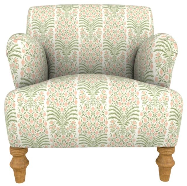 Best® Home Furnishings Customizable Erin & Ben Co. Emerson Fabric Stationary Chair with Honey Birch Legs-1