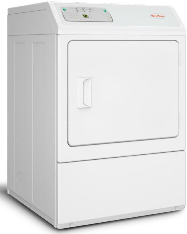 Speed Queen® Commercial 7.0 Cu. Ft. White Front Load Electric Single Dryer-2