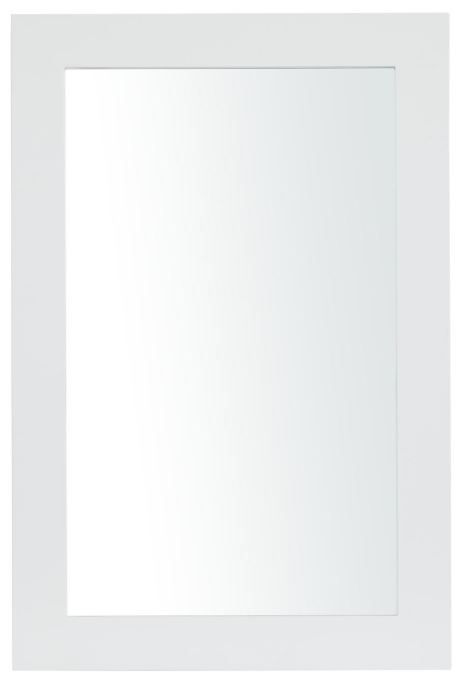 Deco Marche White Wooden Rectangular Wall Mirror-0