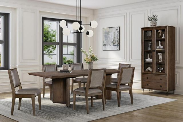 Bernards Linné Brown/Rye Dining Chair-4